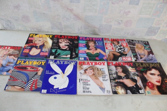 11 1980's Playboy Magazines