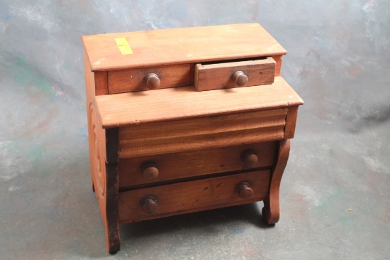 Handmade Wood Doll Furniture Chest of Drawers