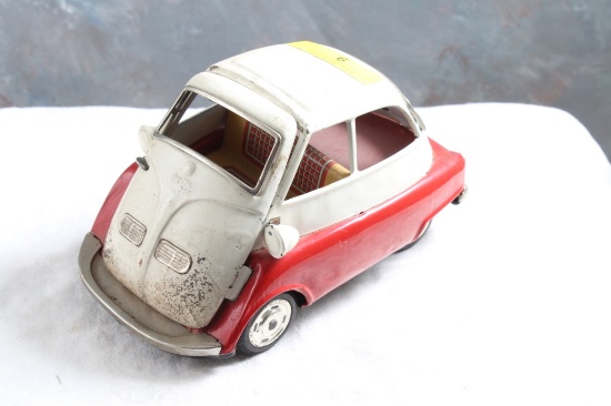 Bandai Isetta Tin Friction Toy Car