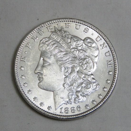 1886 Morgan Silver Dollar BU