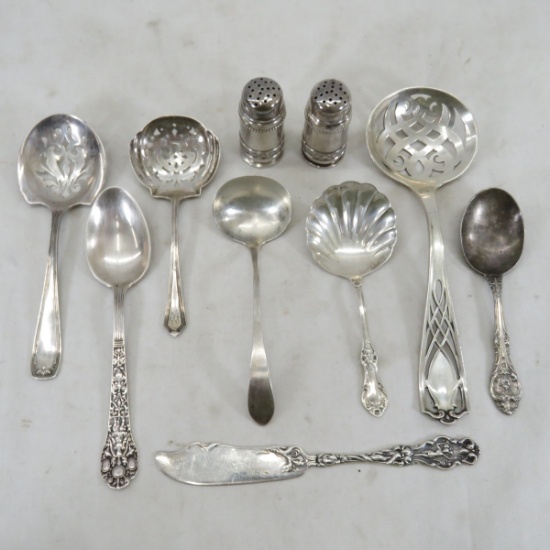 Sterling Silver Spoon and Salt & Pepper 8ozt