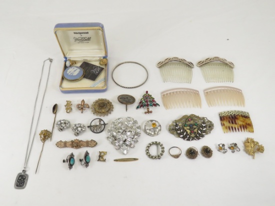 Vintage & Antique Jewelry & Hair Combs