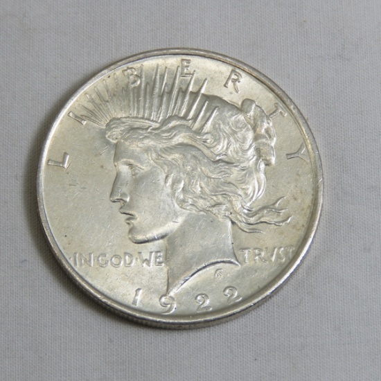 1922 Peace Silver Dollar BU