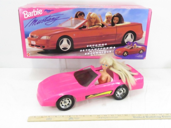 Barbie in Barbie Mustang with original box