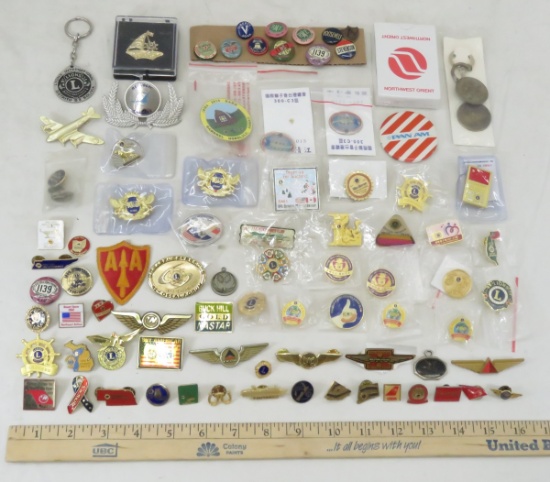 Airline wings, pins and other collectibles