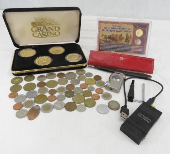 Foreign Coins, Razor, Atomic Lighter