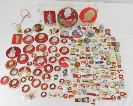 Collection of Chinese Mao Zedong Items