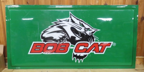 Large Bob Cat Plastic Advertising Sign- no frame