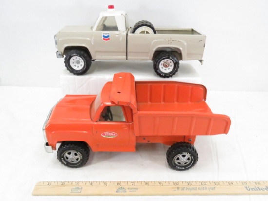 Vintage Tonka Dump and Service Trucks