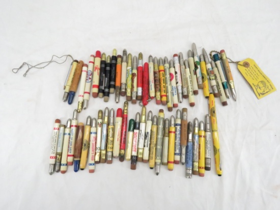 Vintage advertising bullet pencils