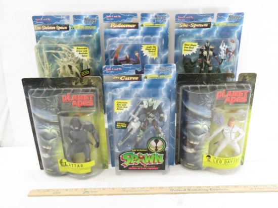4 Spawn & 2 Planet of the Apes Figures in Packages