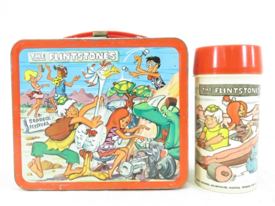 The Flintstones Lunch Box and Thermos