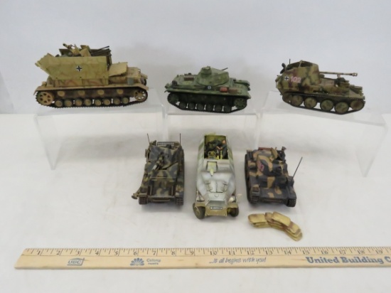 5 21st Century and 1 Unimax German Tanks