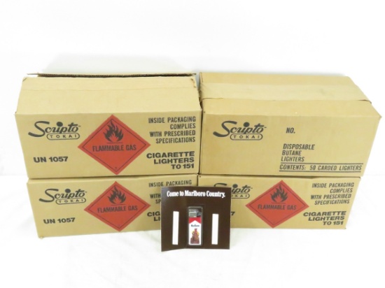 200 Marlboro Country Scripto lighters
