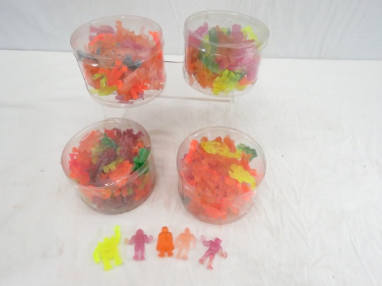 Collection of small plastic monsters & robots