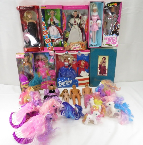 Barbies in Boxes and My Little Pony