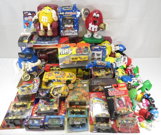 Large Lot of M&M Dispensers & Collectibles
