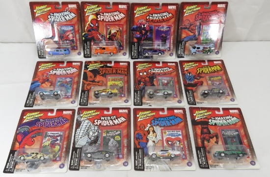 12 The Amazing Spider-Man Johnny Lightning Cars