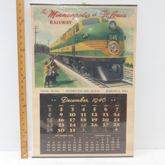 1946 Minneapolis & St. Louis Railway Co. Calendar
