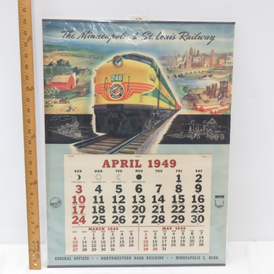 1949 Minneapolis & St. Louis Railway Co. Calendar