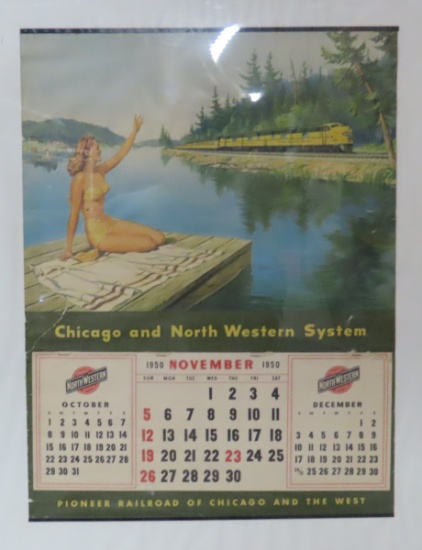 1950 Chicago & North Western System Calendar