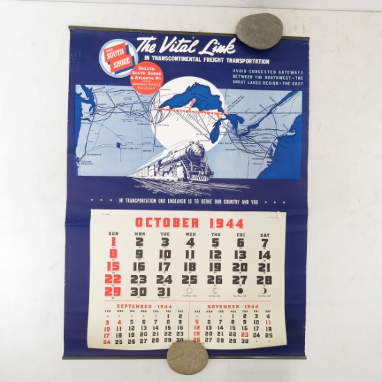 1944 Duluth, South Shore & Atlantic Calendar