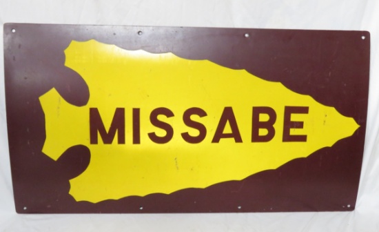MISSABE Arrowhead Decal Steel Sign