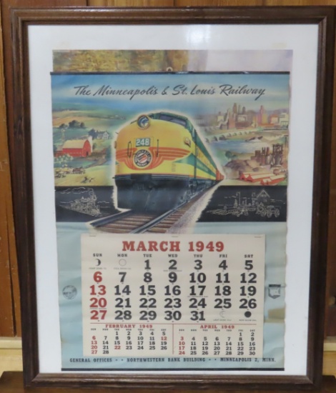 1949 Minneapolis & St Louis Railway Calendar