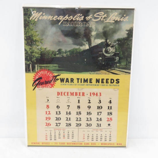 1943 Minneapolis & St. Louis Railway Calendar