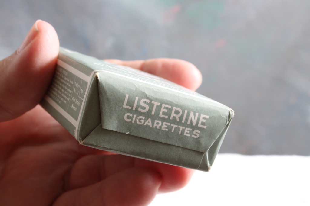 listerine cigarettes Vintage Listerine Cigarettes Pack Sealed