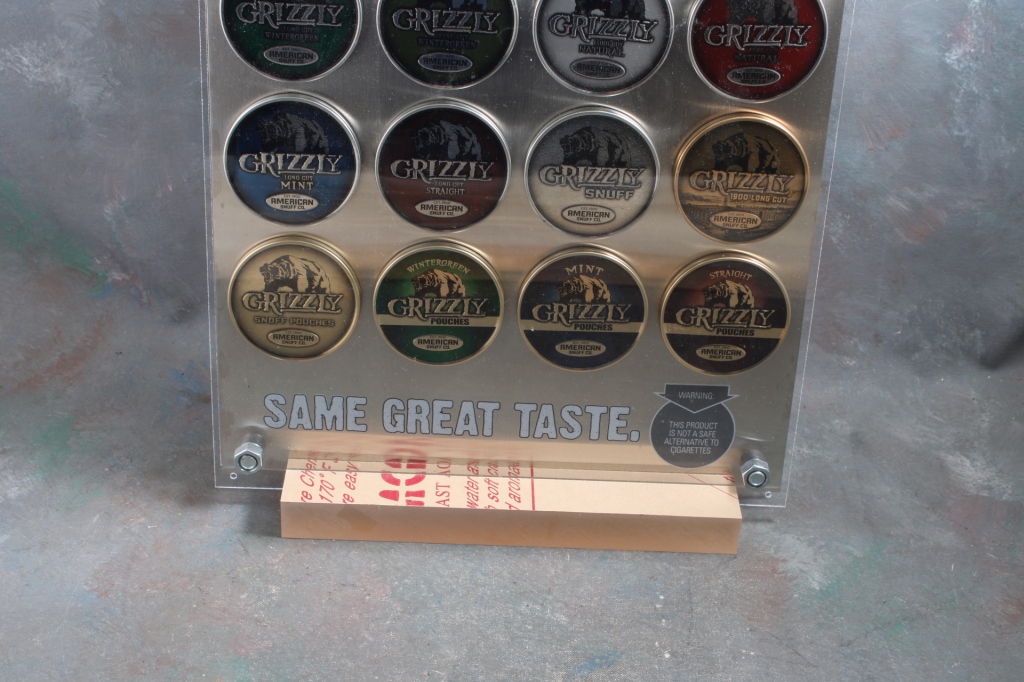 Grizzly Snuff Tobacco Store Display