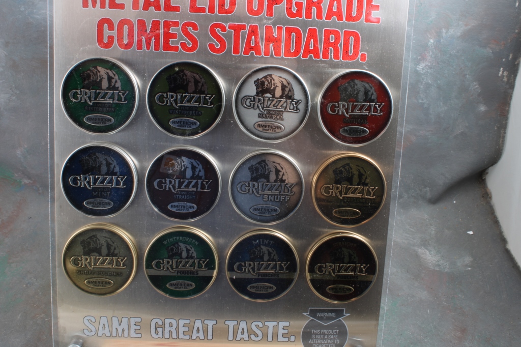 Grizzly Snuff Tobacco Store Display