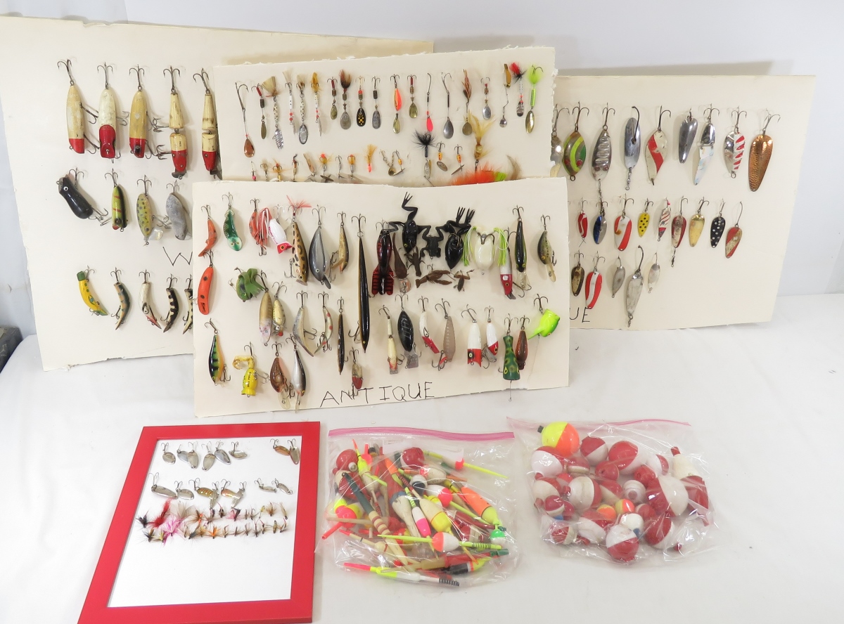 Sold at Auction: ANTIQUE / VINTAGE METAL SPOON LURES AND SPINNERS