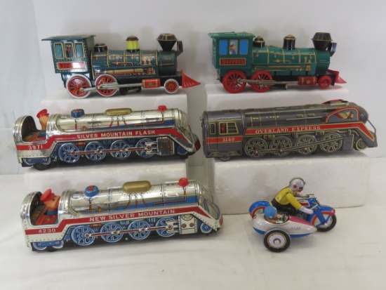 Modern Toys Japan Battery Op Trains & Windup Cycle