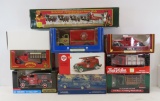 10 Assorted 1/24 Diecast Vehicles & Banks in Boxes