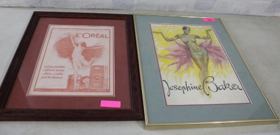 Josephine Baker Pinup, 1921 L'Oreal Prints