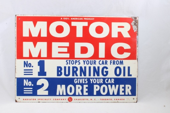 Motor Medic Metal Sign 15 1/2" x 11"
