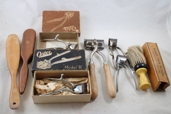 Barber Clippers & Brush Lot