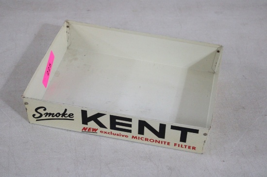 1950's Kent Cigarettes Metal Display Tray 12"x9"