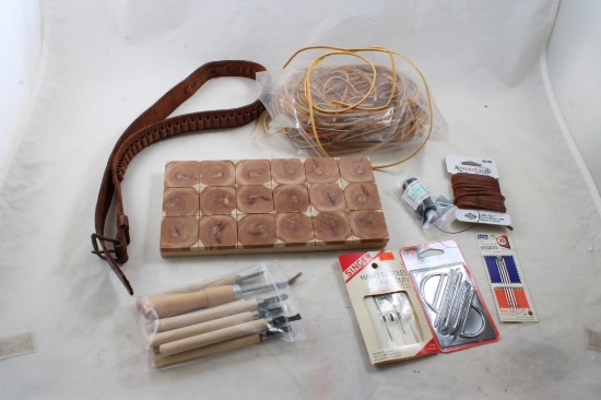 Needles for Leather,  Laces, Ammo Belt