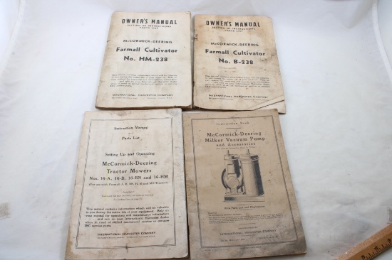 McCormick Deering Owners/Instruction Manuals