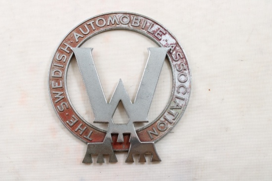 Vintage Swedish Auto Association Badge