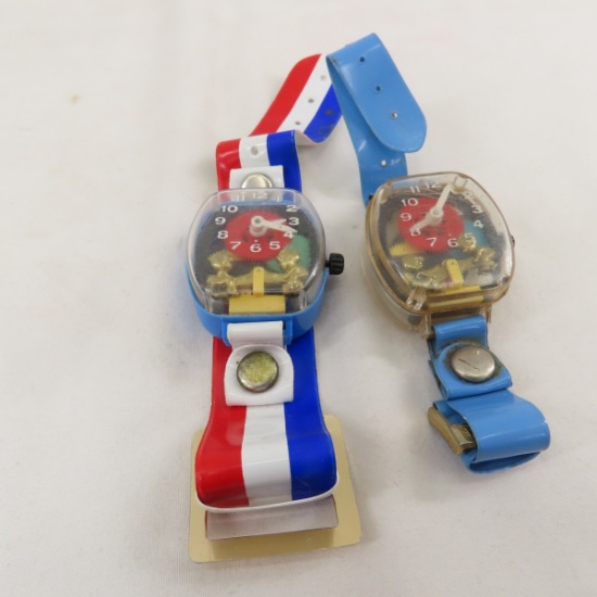2 Vintage Leisure Dynamics Teeter-Totter Watches