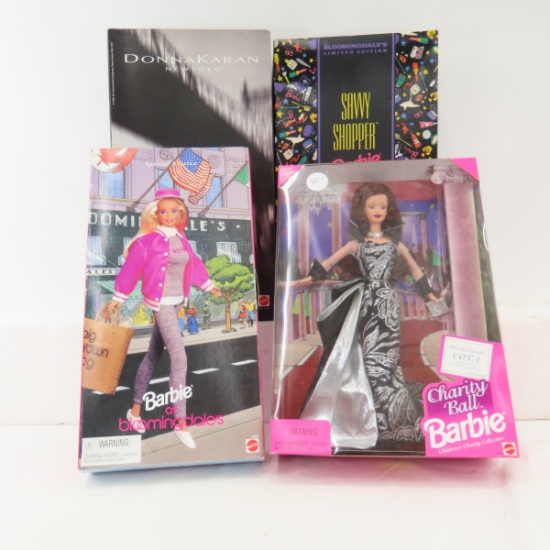 3 Bloomingdale's, Donna Karan & Charity Barbie's