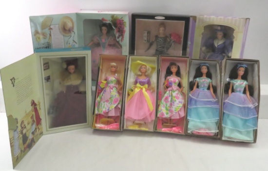 9 Vintage Avon & Other Barbie Dolls NIB