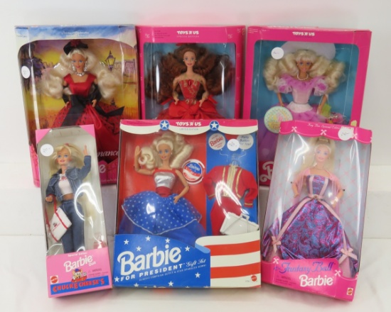 6 Vintage Toys'R'Us & Other Barbie Dolls in Boxes