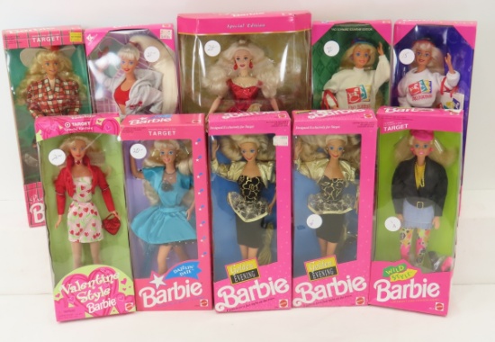 10 Vintage FAO & Target Exclusive Barbie Dolls NIB