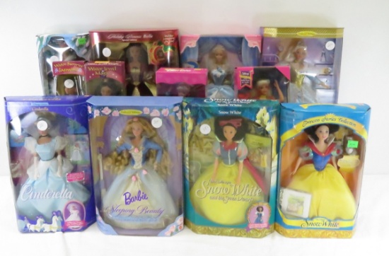 12 Disney Vintage Barbie Dolls New in Box