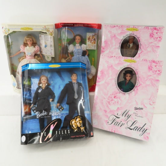 Peter Rabbit & 5 Hollywood Barbie & Ken Dolls