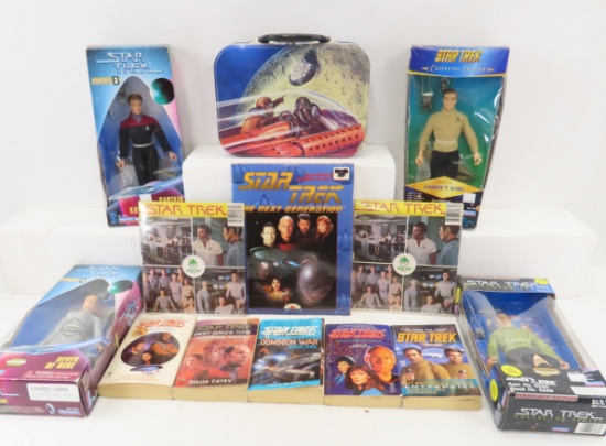 Star Trek action figures & books